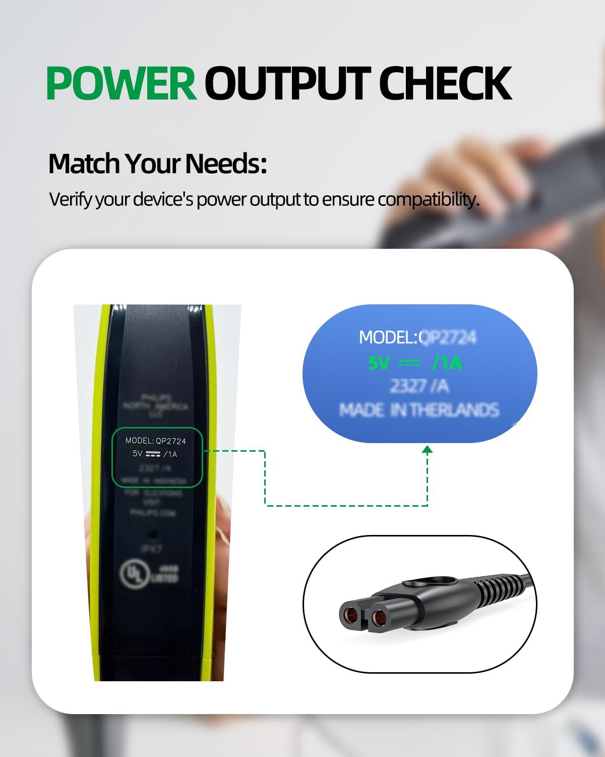 5V Fast Charger Fit for Philips Norelco 2000 2400 3900 2600 3600 5400 5000X 7200 7800 i9000 Series Wet & Dry 3000 5000 7000 Electric Shaver, Model Beauty and Personal Care Dexpt