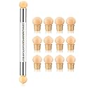 DANNEASY 1Pc Double-Ended Nail Sponges Pen 12Pcs Sponge Head UV Gel Acrylic Nail Gradient Shading Brush Ombre Design Manicure Tools Beauty & Personal Care DANNEASY
