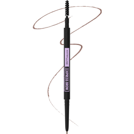 Maybelline Express Brow Ultra Slim Eyebrow Makeup, Brow Pencil with Precision Tip and Spoolie for Defined Eyebrows, Soft Brown, 1 Count Beauty & Personal Care MAYBELLINE