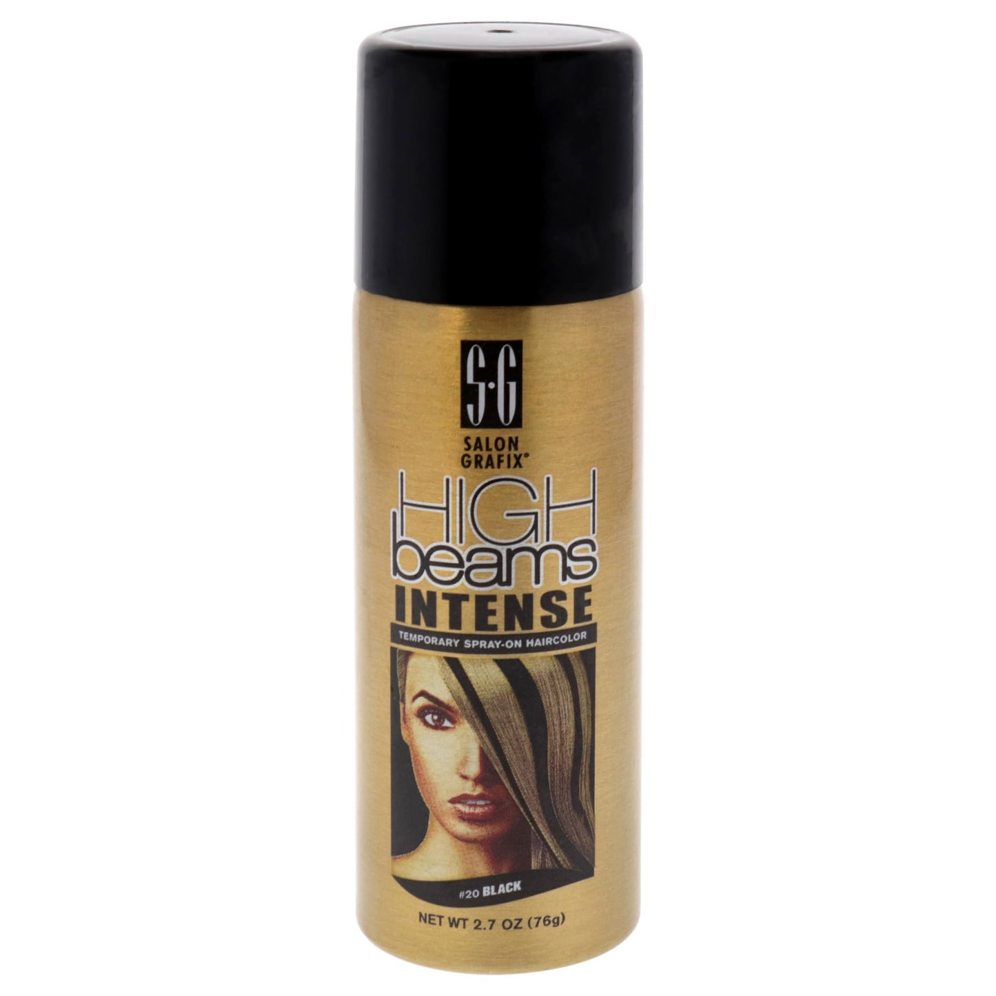 Salon Grafix High Beams Intense Temporary Spray - Black for Unisex - 2.7 oz Hair Color Beauty & Personal Care Salon Grafix