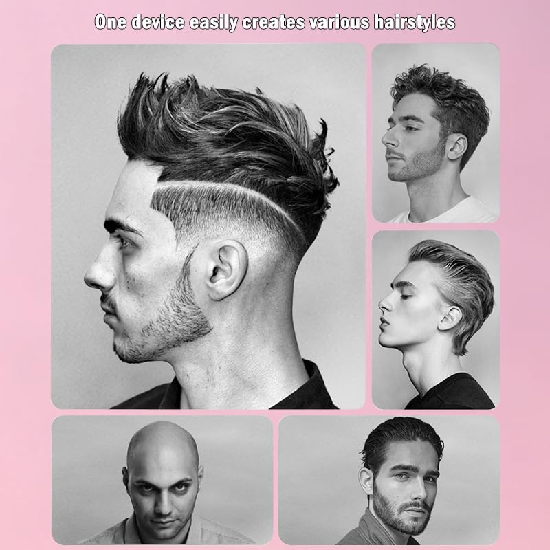 Professional Hair Clippers for Men - High Torque Motor, Low Heat, Cordless Rechargeable Barber with LED Dispaly,8 Magnetic Limit Combs, Charging Dock Beauty and Personal Care QDKVTNDJZ