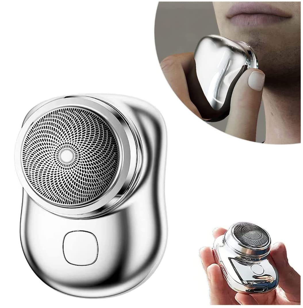 2023 New Electric Razor for Men,Mini-Shave Portable Electric Shaver, USB Rechargeable Shaver, Easy One-Button Use Suitable for Home, Car, Travel Beauty and Personal Care OPALMA