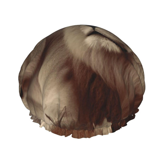 African Lion And Lioness Shower Cap For Women Reusable Double Layers Bathing Bath Cap Hair Caps Waterproof Elastic Band Ladies Spa Salon Shower Hat Beauty and Personal Care GDSHJKLW
