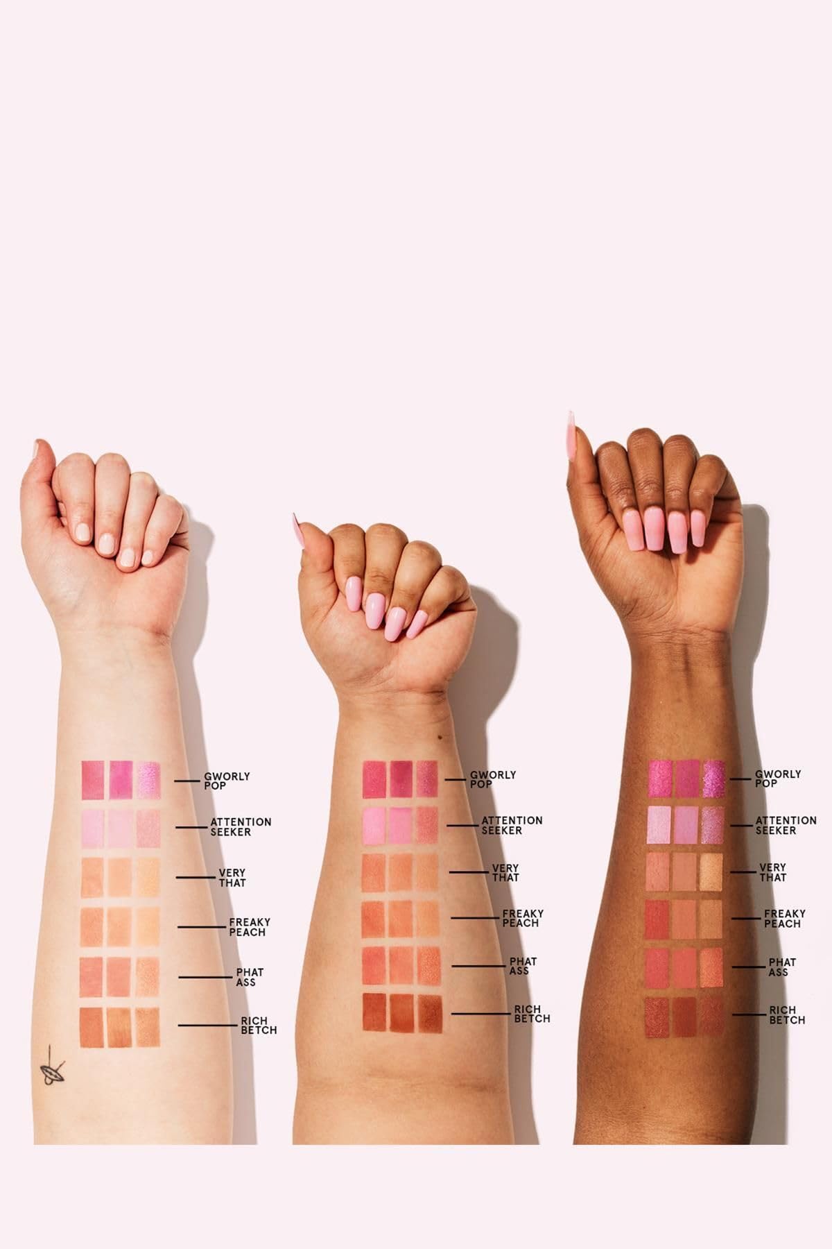 ONE/SIZE by Patrick Starrr Cheek Clapper 3D Blush Trio Palette Attention Seeker