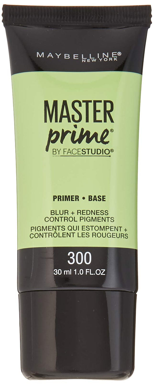 Maybelline New York Face Studio Master Prime Makeup, Blur Plus Redness Control, 1 Fluid Ounce