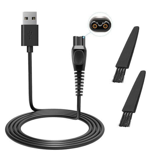 LinMei 5V USB Charging Cable for HQ8505 2300 7000 5000 3000 Series 3500 MG5750 MG7750 S1560 Multigroom Beard Trimmer Electric Shaver Razor Power Beauty and Personal Care LinMei