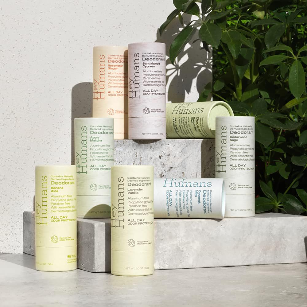 Hey Humans Deodorant, Aluminum Free Deodorant for Women and Men, Contains Naturally Derived Ingredients, All Day Odor Control, Refreshing Deodorant Beauty and Personal Care HEY HUMANS