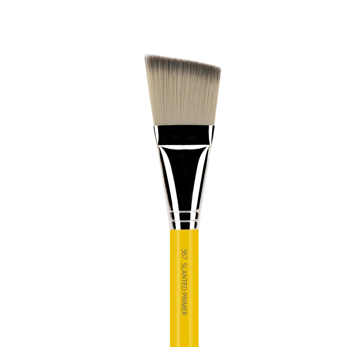 Bdellium Tools Professional Makeup Brush - Studio Series 367 Slanted Primer - With Soft Synthetic Fibers, For Applying Lotion or Primer (Yellow, 1pc)