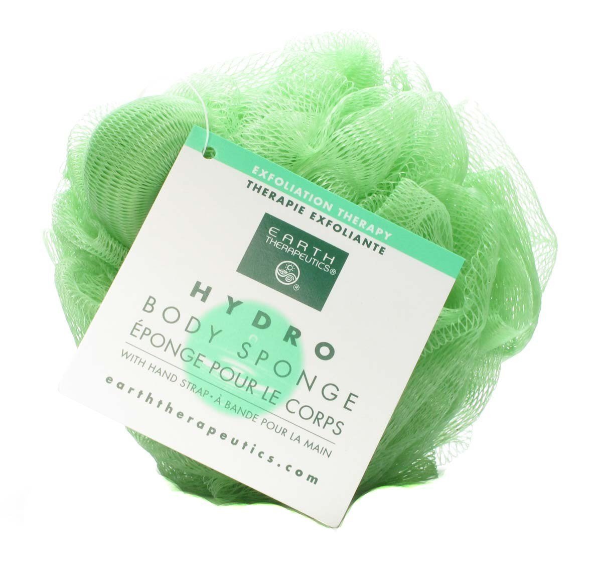 Earth Therapeutics Hydro Body Sponge with Hand Strap Light Green - 1 Sponge Beauty and Personal Care Earth Therapeutics