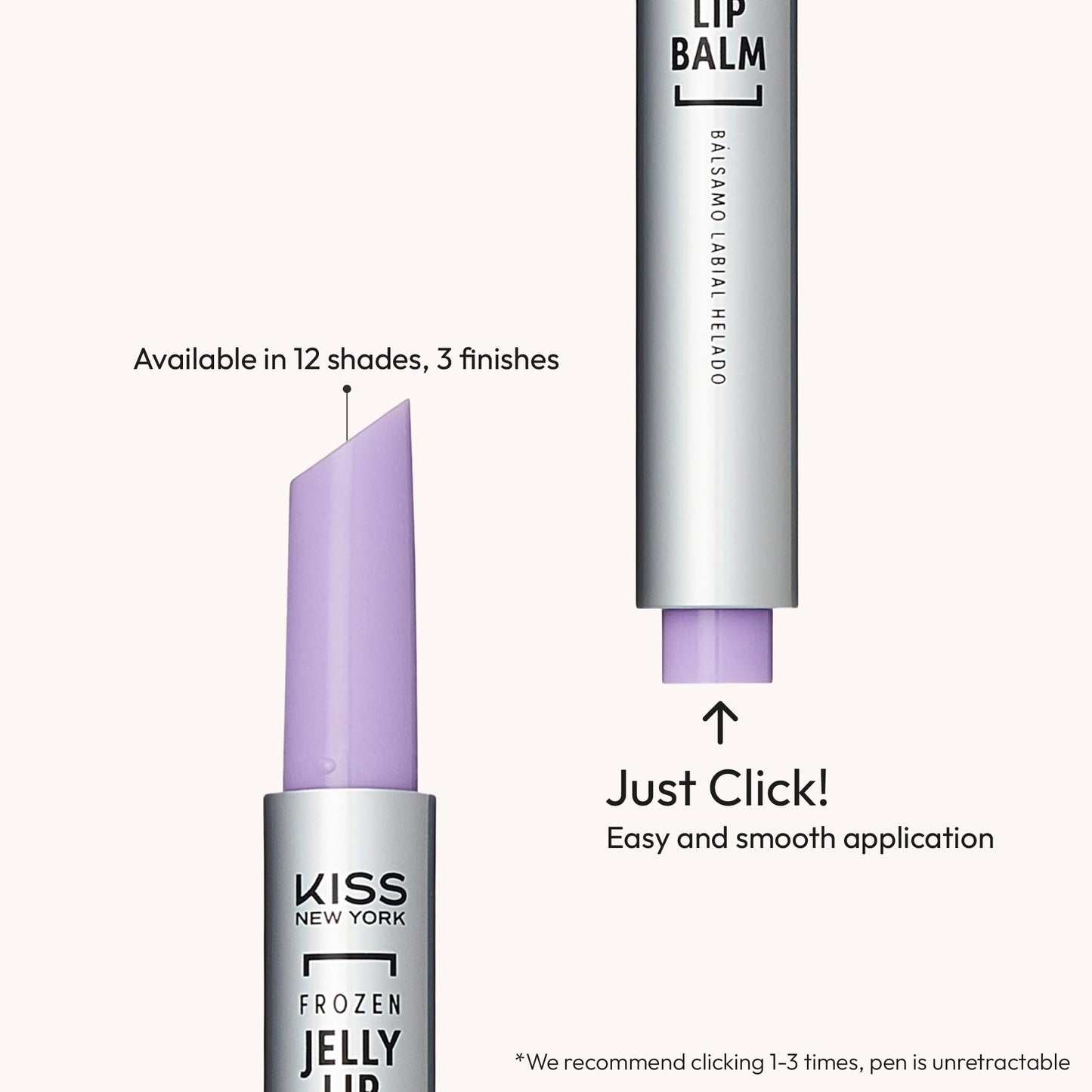 KISS NEW YORK Frozen Jelly Lip Balm Pen, High Shine Lip Gloss for Sheer Tint, Hydrating Lipstick With Hyaluronic Acid, Cooling Effect With Menthol Beauty and Personal Care Kiss