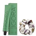 Igora Zero AMM 7-77 Medium Blonde Copper Extra Hair Color | Igora Royal No Ammonia Permanent Color Creme Hair Dye 2.1 oz and Goomee Scrunchie (Bundle) Beauty & Personal Care Goomee