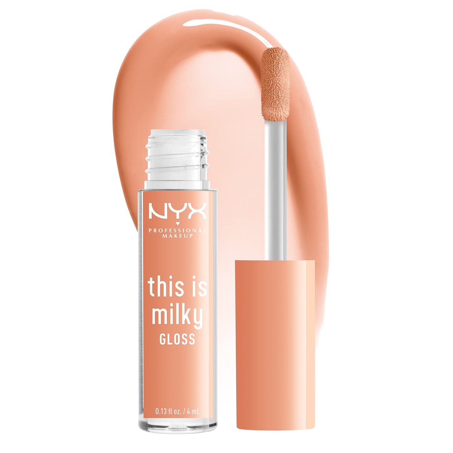 NYX PROFESSIONAL MAKEUP This Is Milky Gloss, Vegan Lip Gloss, 12 Hour Hydration - Milk & Hunny (Sheer Light Honey) Beauty & Personal Care NYX PROFESSIONAL MAKEUP