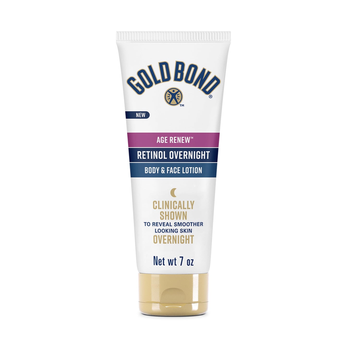 Gold Bond Age Renew Retinol Overnight Body & Face Lotion, With Retinol & Peptide Complex, for Dry Skin, 7 oz. Beauty & Personal Care Gold Bond