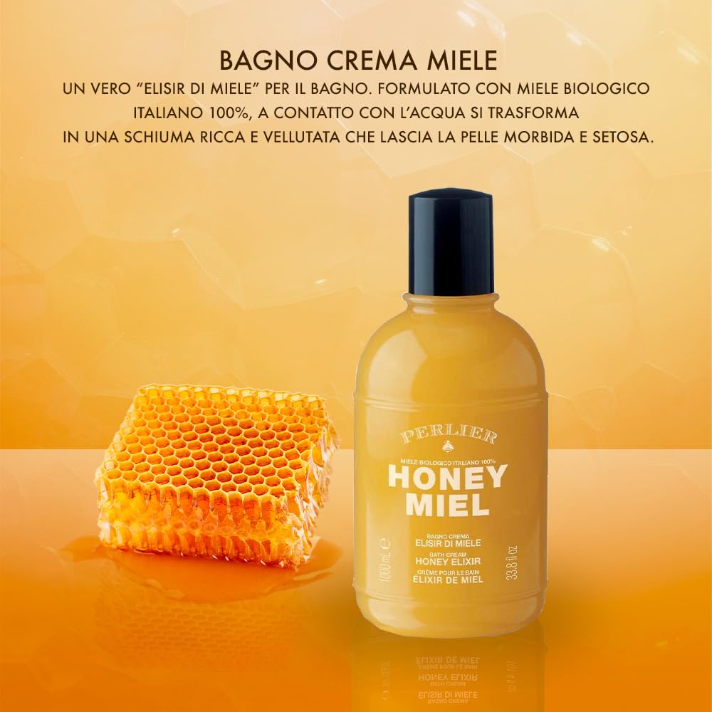 Perlier Honey Miel Bath & Shower Cream 1000ml Beauty and Personal Care Perlier