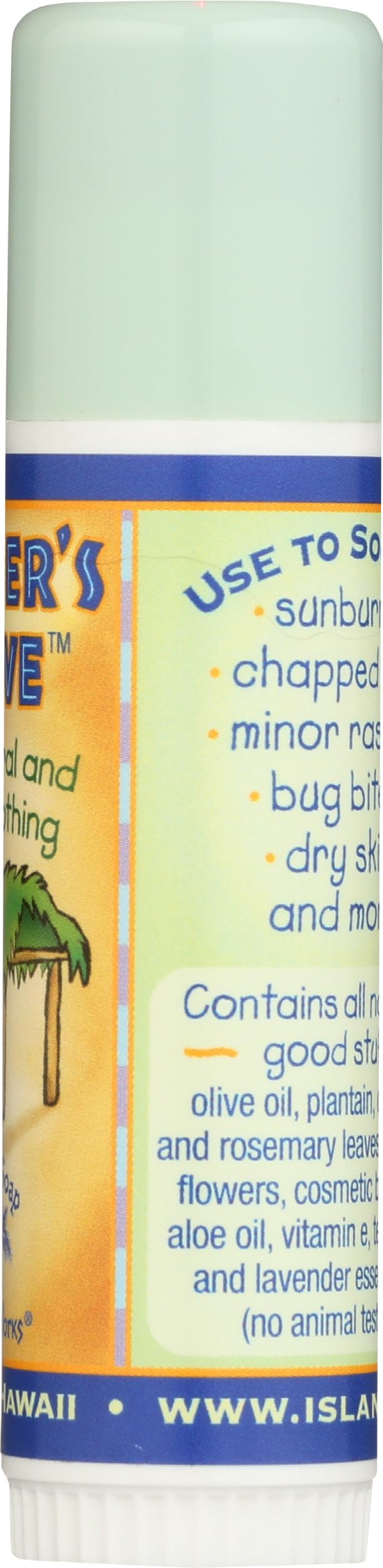 Island Soap & Candle Works Surfer’s Salve Stick - All Natural Outdoor Skin Recovery Balm - Anti Chafe Relief for Dry Skin, Sunburn, Windburn, Bug Beauty & Personal Care Island Soap & Candle Works