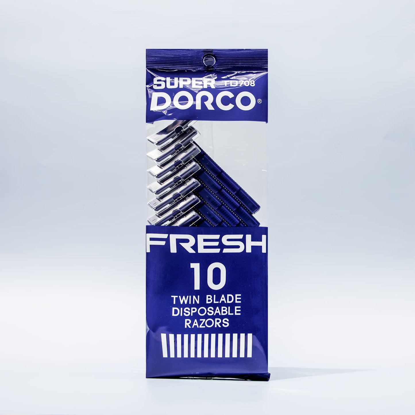 Dorco Fresh Twin Blade Disposable Razors for Men (30 Counts), Smooth & Comfortable Shave, Shaving Razors for Men, Non-Slip Handle, Ideal for Sensitive Beauty and Personal Care DORCO