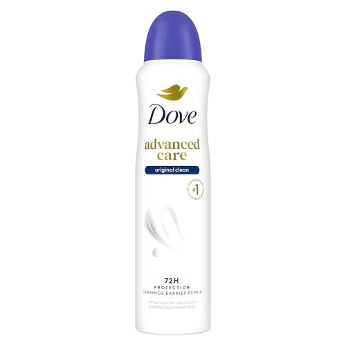 Dove Advanced Care Antiperspirant Deodorant Spray Original Clean Antiperspirant deodorant for helping repair skin barrier after shaving 72-hour Beauty and Personal Care Dove