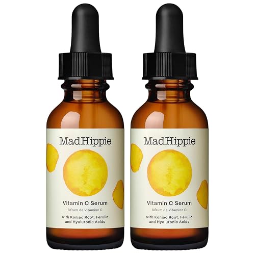 Mad Hippie Vitamin C Serum for Face 2-Pack - C + E + Ferulic Acid, Hyaluronic Acid, Stable Low-Irritation Formula, Brightening, 1.02 Fl Oz Ea Beauty & Personal Care Mad Hippie