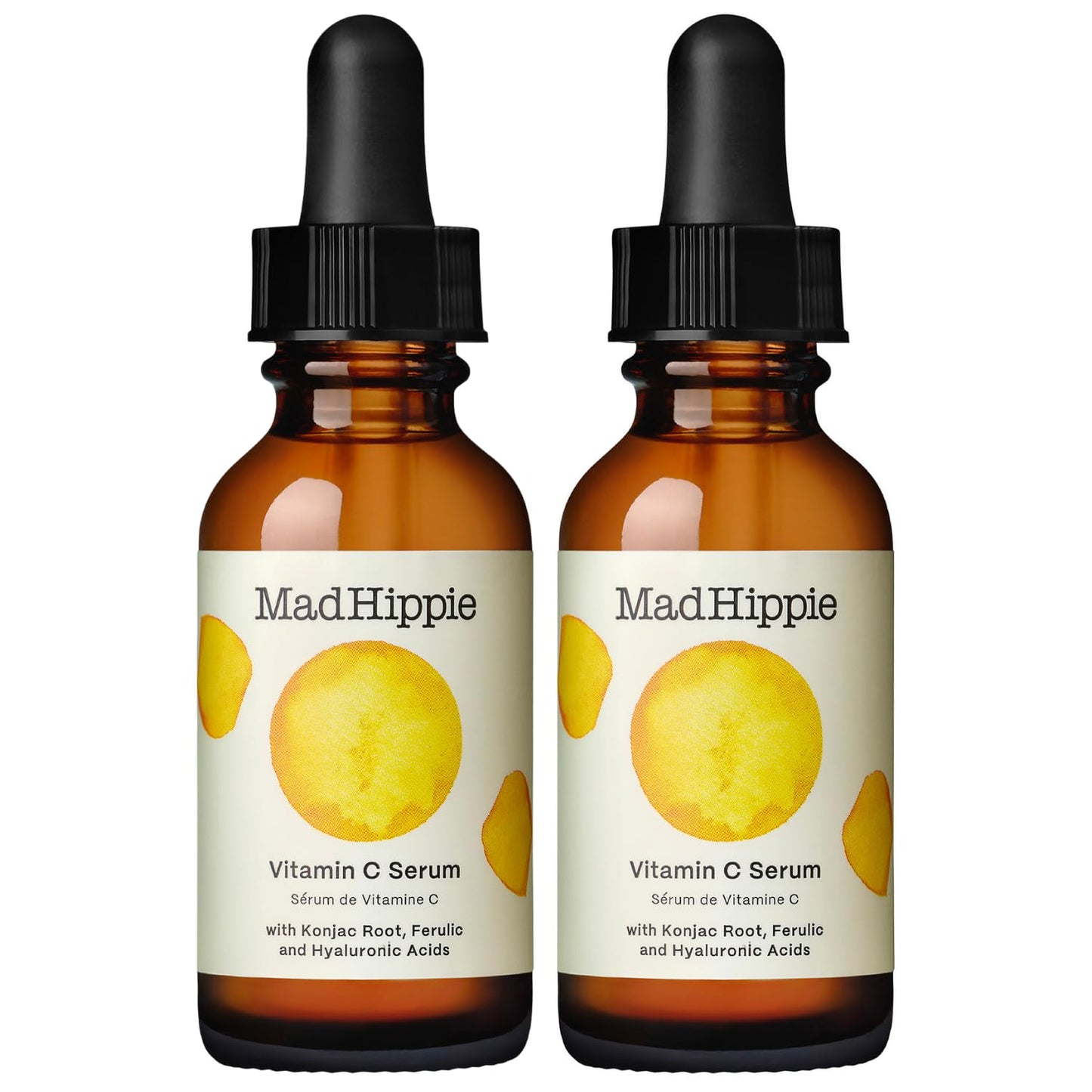 Mad Hippie Vitamin C Serum for Face 2-Pack - C + E + Ferulic Acid, Hyaluronic Acid, Stable Low-Irritation Formula, Brightening, 1.02 Fl Oz Ea Beauty & Personal Care Mad Hippie