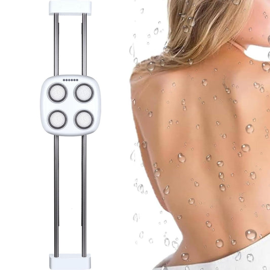 QUGURLID Electric Wall-Mounted Body Leg Brush,Automatic Rotation Wall-Mounted Shower Back Brush,6 Intensities,3 Modes for Exfoliation Beauty and Personal Care QUGURLID