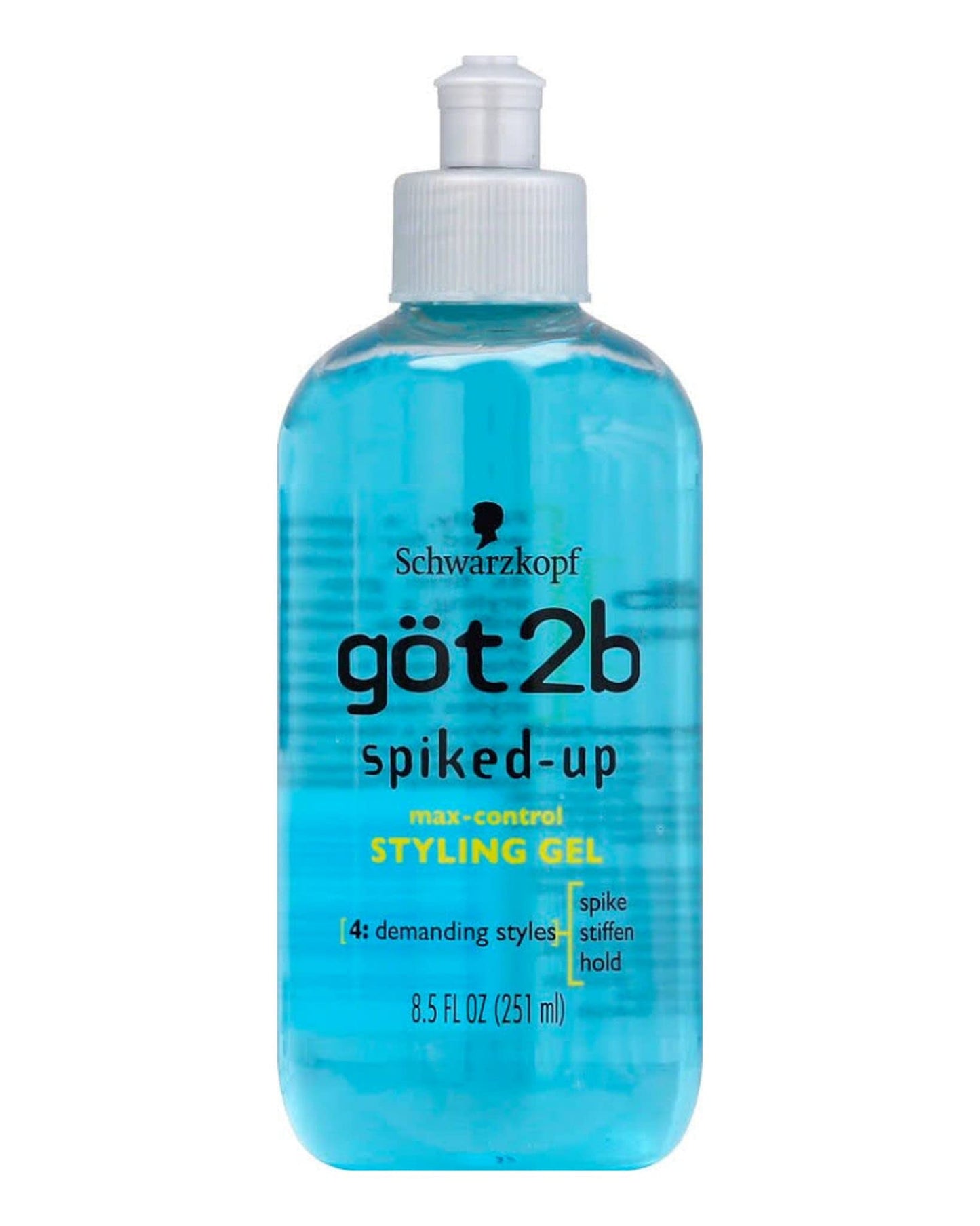 Got2B Spiked-Up Maxed Control Styling Gel, 8.5 Ounce/251.345 ml, Mint, Rosemary Scent, Firm Grip for Stubborn, Inexpensive Hair Types Beauty & Personal Care Got2B