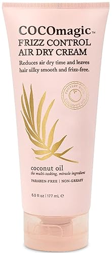 Cocomagic Frizz Control Air Dry Cream | Anti-Frizz Styling Cream | Helps to Calm and Smooth Frizzy Hair | Paraben Free, Cruelty Free, Made in USA (6 Beauty & Personal Care Cocomagic
