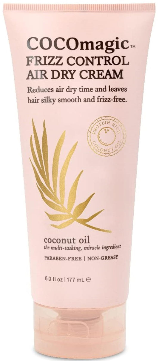 Cocomagic Frizz Control Air Dry Cream | Anti-Frizz Styling Cream | Helps to Calm and Smooth Frizzy Hair | Paraben Free, Cruelty Free, Made in USA (6 Beauty & Personal Care Cocomagic