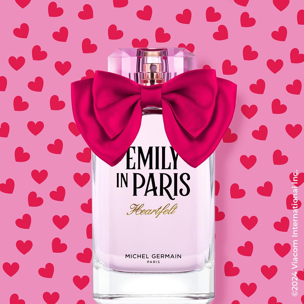 Michel Germain Emily in Paris Heartfelt Eau de Parfum Fragrance Spray, Feminine Gourmand Scent, Top Notes of Strawberry, Women's Perfume, 1 Fl Oz Beauty & Personal Care Michel Germain