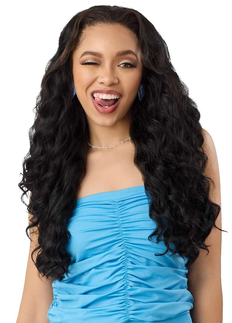 Outre Quick Weave Synthetic Half Wig - Flowair - Flow 4 (DR2/CINNAMON SPICE)