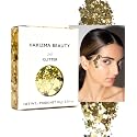 KARIZMA 24K Gold Glitter. 10g Chunky Face, Hair, Eye and Body for Women. Rave Festival Accessories, Cosmetic Makeup. Loose Set Beauty & Personal Care KARIZMA