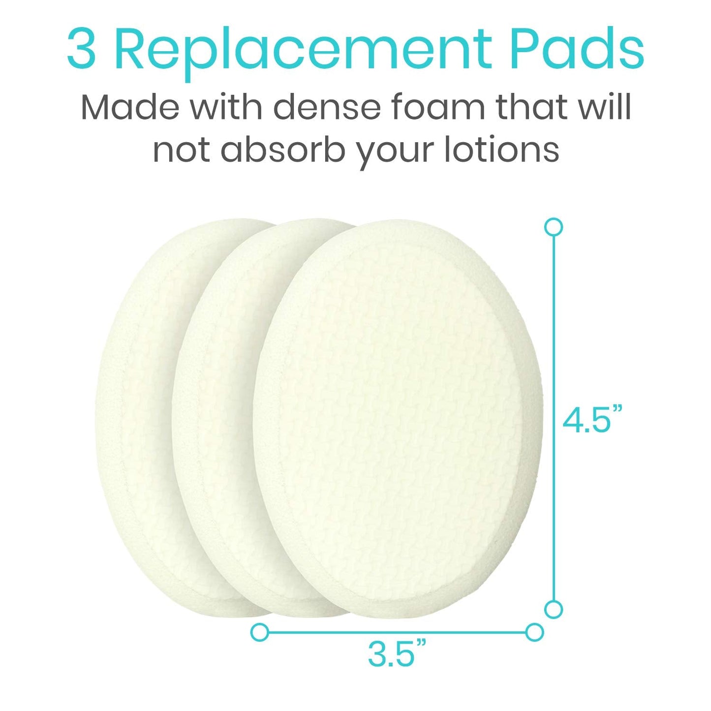 Vive Lotion Applicator for Back, Feet (17.5") - Self Washer Beauty Shower Sponge, Long Handle Cream Wand for Elderly, Women - Apply Medicine, Skin Beauty & Personal Care Vive