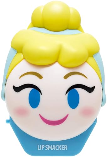 Lip Smacker Disney Cinderella Emoji Lip Balm Flavored, Bibbity Bobbity Berry, Clear, For Kids Beauty & Personal Care Lip Smacker