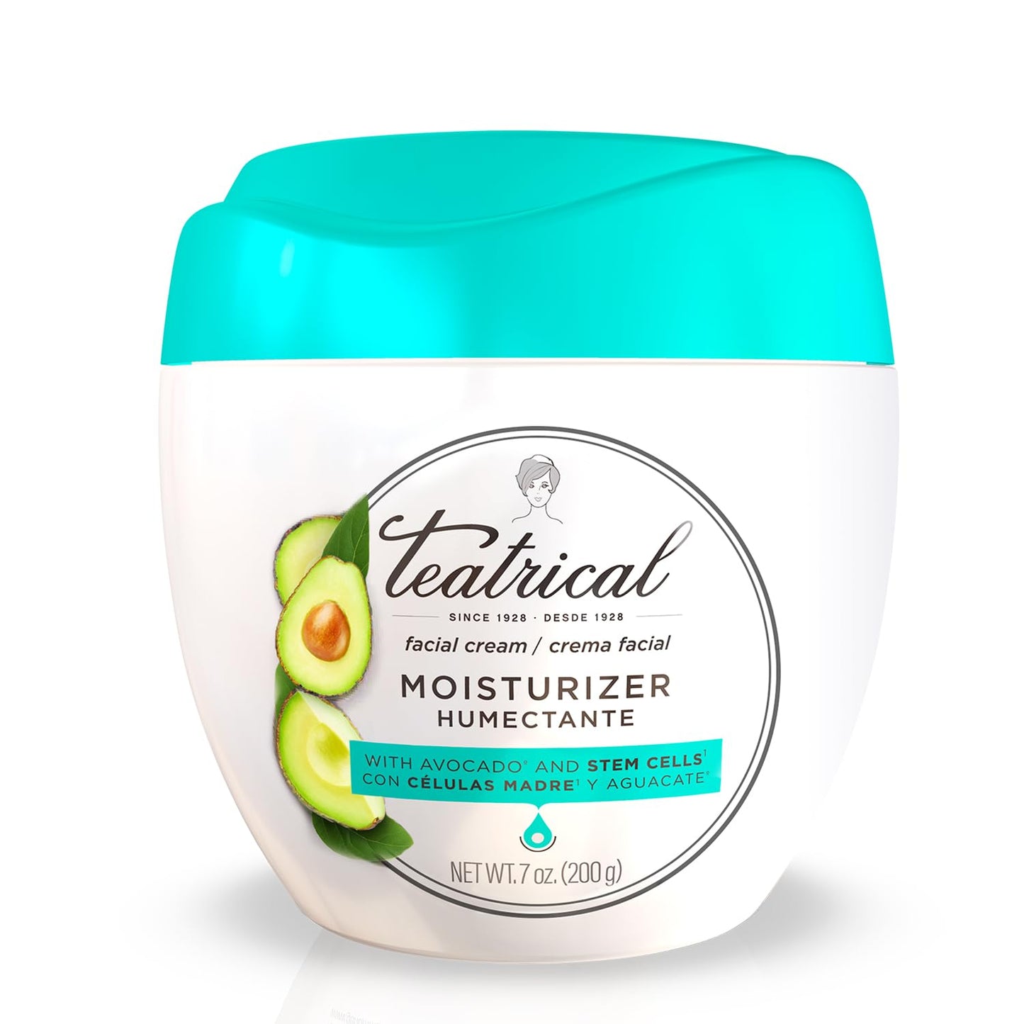 TEATRICAL Face Moisturizer with Avocado & Stem Cells, Moisturizing Face Cream for Women, Hydrating Day Facial Moisturizer, Stem Cell Cream, Skin Care Beauty & Personal Care TEATRICAL