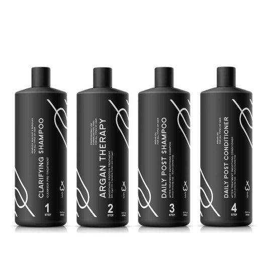 UNEX ARGAN PROTEIN THERAPY FULL KIT 1000ml (33.8 fl oz) Formaldehyde Free - MADE IN USA Beauty & Personal Care UNEX PROFESSIONAL