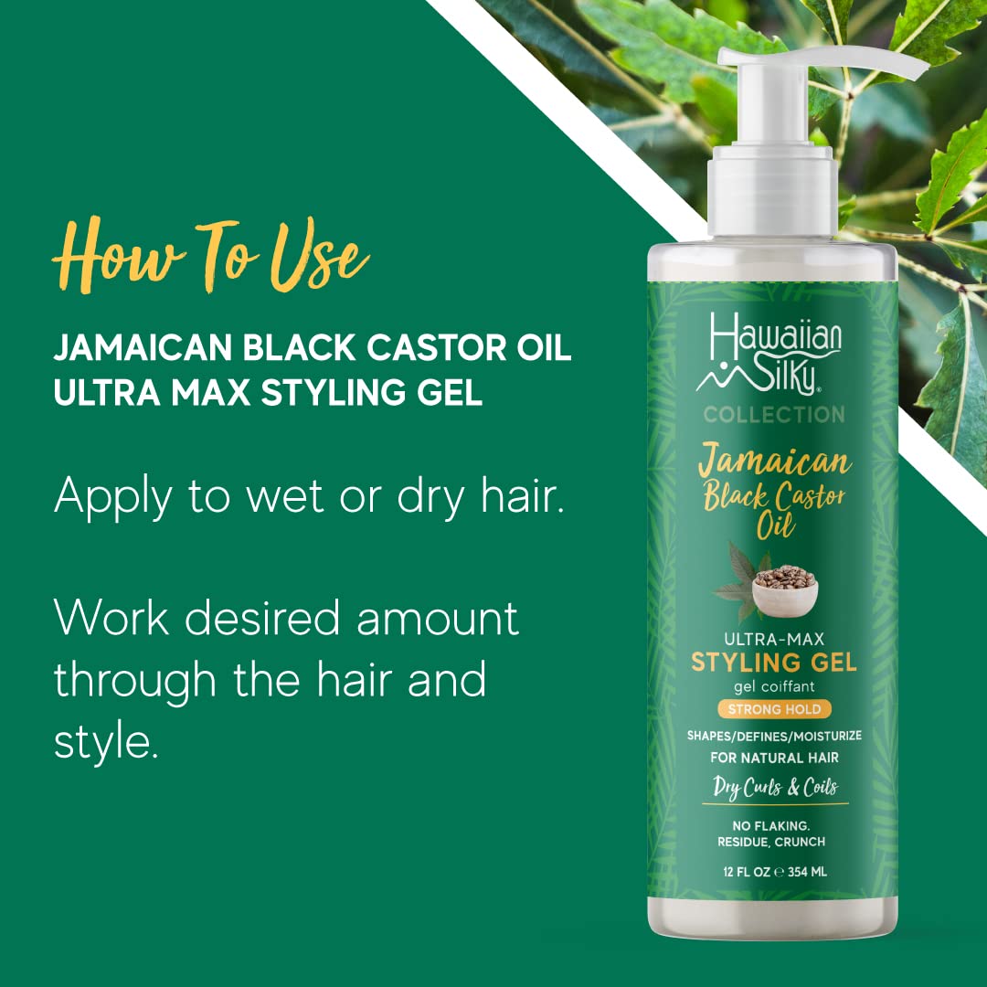 Hawaiian Silky Jamaican Black Castor Oil Collection Ultra Max Styling Gel Beauty & Personal Care Hawaiian Silky