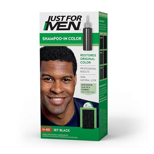 Jfm Shamp In Color Jet Bl Size Ea Just For Men Beard Jet Blk Beauty & Personal Care Just for Men