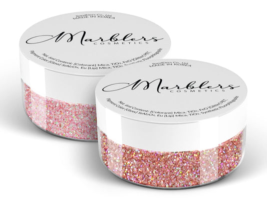 MARBLERS Twinkle Face & Body Glitter Duo [Unicorn Pink & Holo Pink Rose] 0.36oz (10g) | Non-Toxic | Cruelty-Free | Eyeshadow, Nail Polish, Nail Art | Beauty & Personal Care MARBLERS