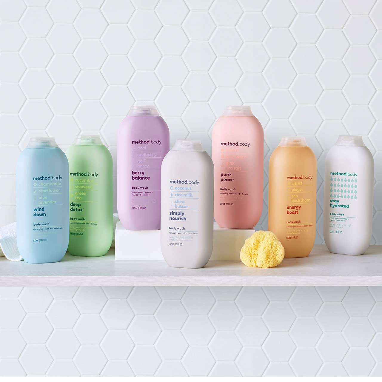 Method Body Wash, Pure Peace, Paraben and Phthalate Free, 18 oz (Pack of 1) Beauty & Personal Care Method