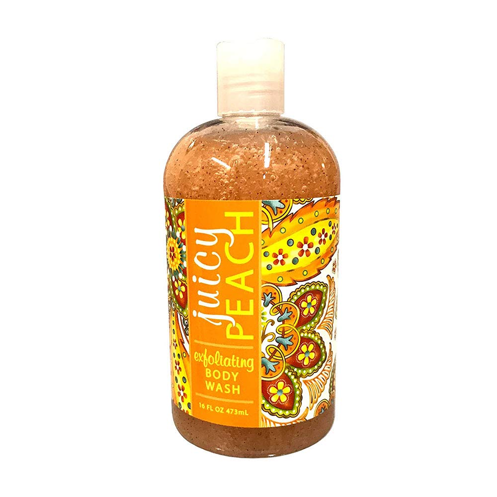 Greenwich Bay Exfoliating Body Wash, Enriched with Shea Butter, Blended with Loofah and Apricot Seed 16 oz (Juicy Peach) Beauty & Personal Care Greenwich Bay