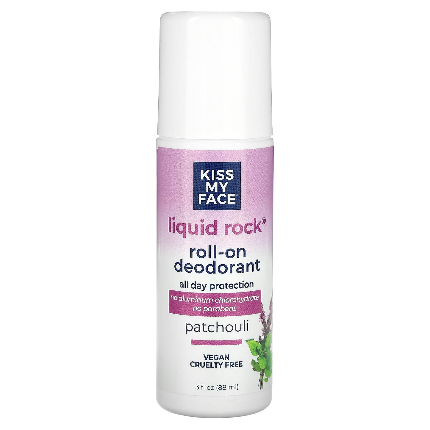Kiss My Face Paraben Free Liquid Rock Roll-On Deodorant, Patchouli - 3 oz - 2 pk Beauty and Personal Care Kiss My Face