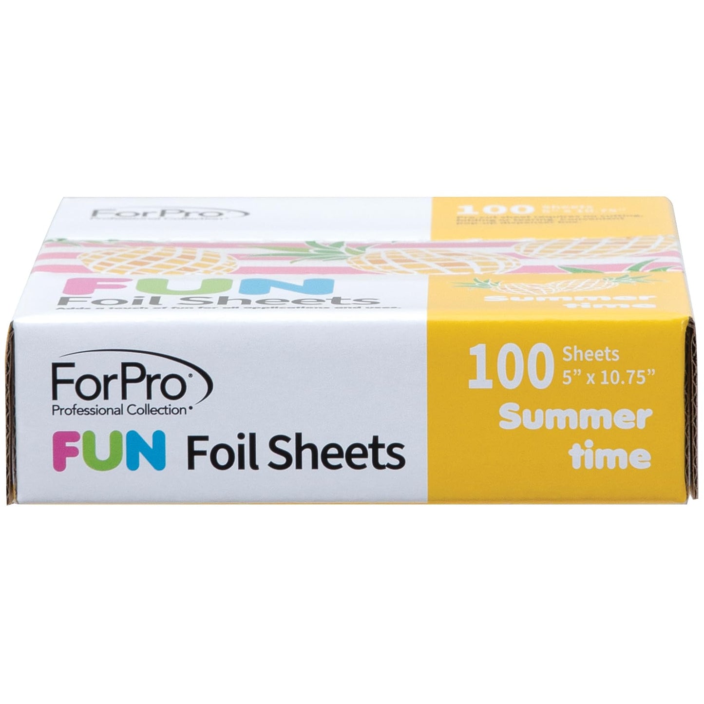 ForPro FUN Summertime 5" Foil Sheets, Aluminum Hair Foils for Color Application and Highlighting Services, Food Safe, Pop-Up Dispenser, 5” W x 10.75” Beauty & Personal Care ForPro Professional Collection