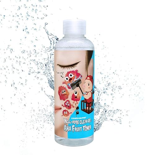 Elizavecca Hell Pore Clean Up Aha Fruit Toner 6.76 Ounces - Exfoliating Toner / Whiteheads, Pores and Uneven Skin / Water based Face Toner / Pore Beauty & Personal Care Elizavecca