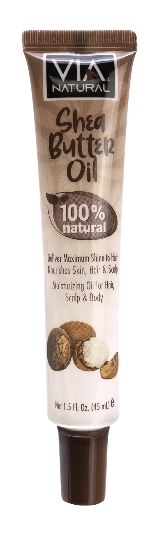 Via Natural 100% Natural Shea Butter Oil 1.5 Fl Oz (Pack of 1) Beauty & Personal Care Via Natural