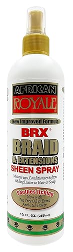 African Royale BRX Braid and Extensions Sheen Spray, 12 oz (Pack of 3) Beauty & Personal Care African Royale