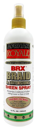 African Royale BRX Braid and Extensions Sheen Spray, 12 oz (Pack of 12) Beauty & Personal Care African Royale