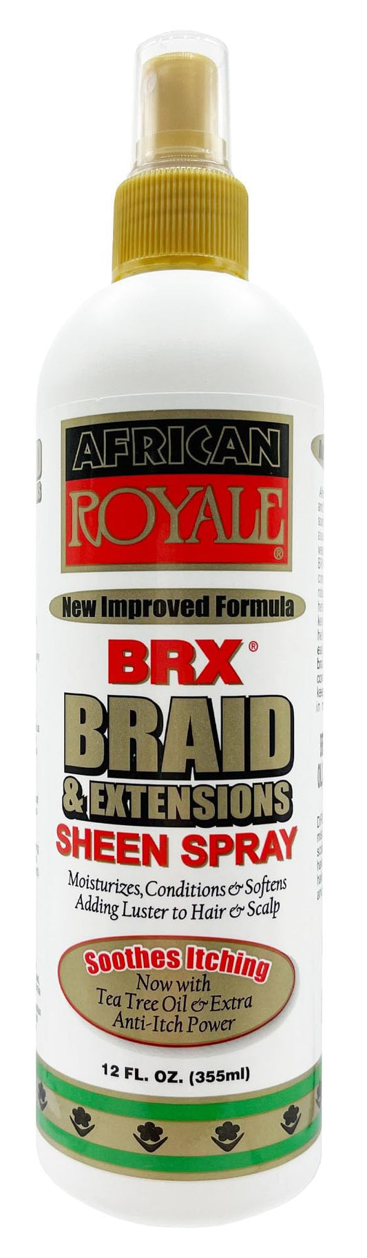 African Royale BRX Braid and Extensions Sheen Spray, 12 oz (Pack of 12) Beauty & Personal Care African Royale