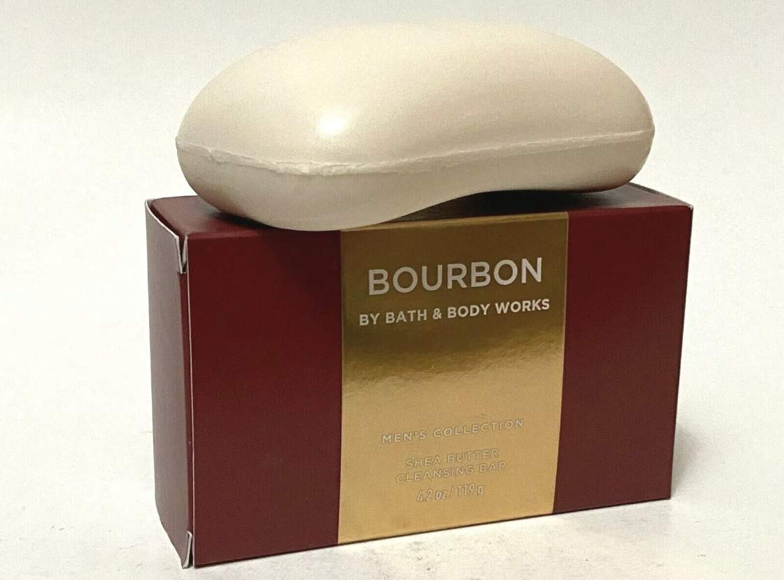 Limited Brands Bath Body Works Men's Collection Bourbon Shea Butter Cleansing Bar 4.2 oz Beauty & Personal Care Limited Brands