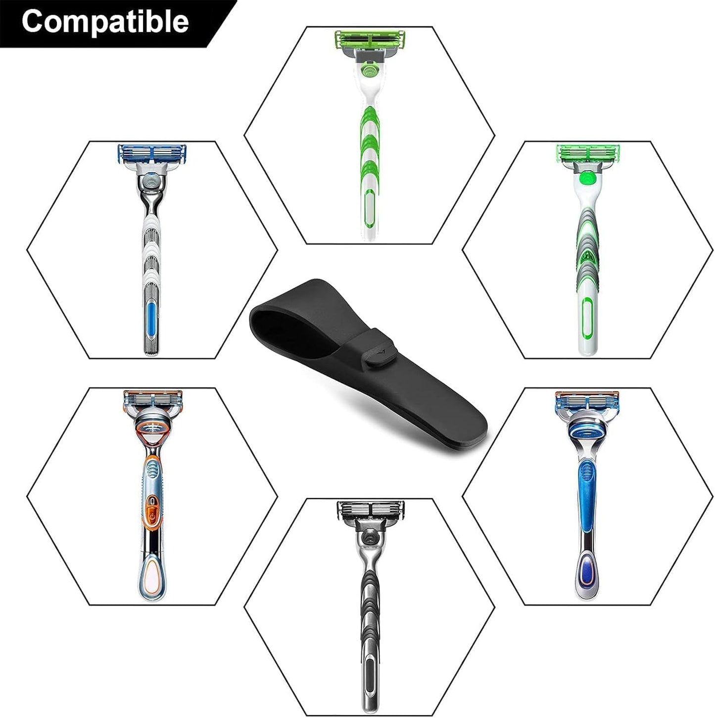 LinMei Silicone Razor Case for Travel - Waterproof & Anti-Scratch Razor Protective Cover for Gillette, Parker, Merkur, and Other Manual Razors Beauty and Personal Care LinMei
