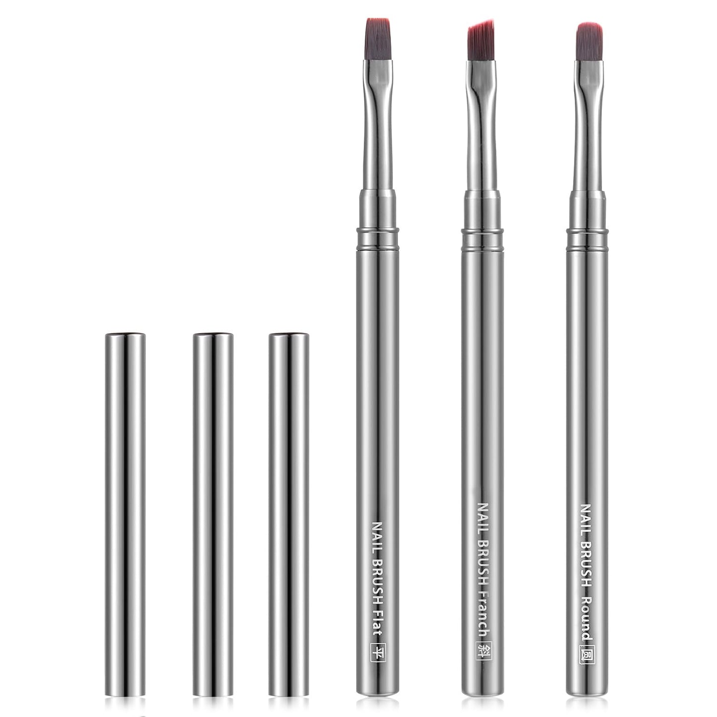 INENK Nail Art Clean Up Brushes,Nail Brushes for Cleaning Polish Mistakes on the Cuticles, Acetone Resistant Nail Brush, Fingernail Cleaning Brushes Beauty and Personal Care INENK Default Title