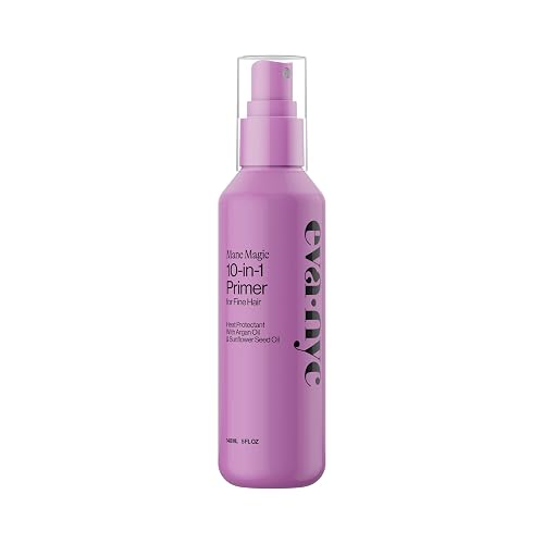 Eva NYC Mane Magic 10-in-1 Hair Primer for Fine Hair: Heat Protectant, Strengthening & Nourishing Styling Product With Sunflower Seed & Argan Oil, 5.4 Beauty & Personal Care EVA·NYC